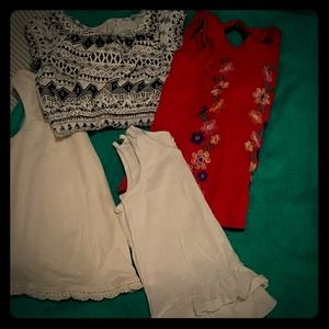 4T Girl Summer shirts\tanks #Purple